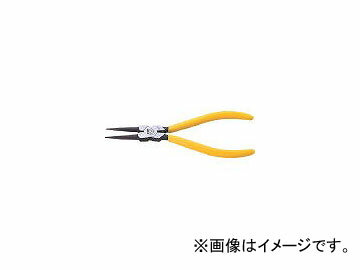 トップ工業/TOP スナップリングプライヤ穴用直爪 125mm 使用範囲12～25mm HS125(3598012) JAN：4975180531711 Snapring pliers For holes Nauta Use range