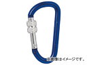 トラスコ中山/TRUSCO ネジロック付カラビナ 線径8mm×79mm ブルー TKNNL880BL(4150376) JAN：4989999196474 Carabiner wire diameter with screw lock blue