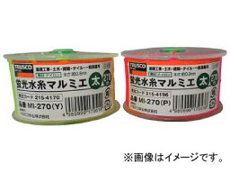 トラスコ中山/TRUSCO 蛍光水糸マルミエ 細 500m ピンク MI500 P(2154188) JAN：4989999179521 Fluorescent water thread Marmier fine pink