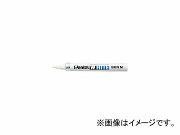 ぺんてる/PENTEL ホワイト中字(工業用マーカー) X100WMD(9300) JAN：4902506182500 入数：10本 White middle character industrial marker