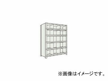 トラスコ中山/TRUSCO 軽量棚 縦仕切前当付 W875×D450×H1800 3列5段 63X56 NG(5033896) JAN：4989999723557 Lightweight shelf vertical partition before applying rows steps