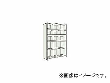 トラスコ中山/TRUSCO 軽量棚 縦仕切前当付 W875×D450×H2100 3列5段 73X56 NG(5034167) JAN：4989999724370 Lightweight shelves vertical partition before applying rows steps