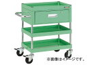 トラスコ中山/TRUSCO ファルコンワゴン750×500 1段引出付 ゴム車輪 W色 FAW773VW(4164563) Falon Wagon step drawer rubber wheel color