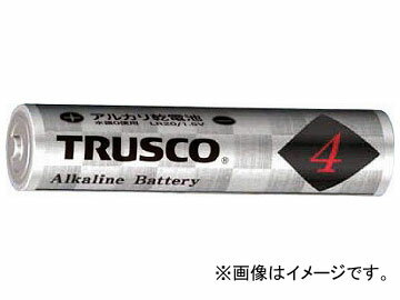 トラスコ中山/TRUSCO アルカリ乾電池 単4 4個入 TLR03GP4S(4234073) JAN：4989999215557 Alkali batteries AAA