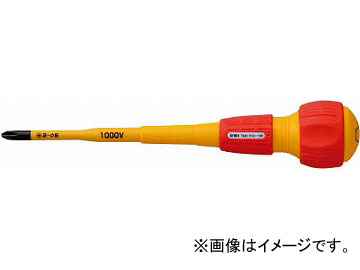 アネックス スリム絶縁ドライバー 細軸タイプ +2 100 7920-2-100 4717767 JAN：4962485413316 Slim insulating driver throat type