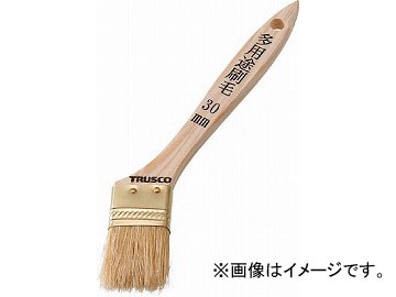 トラスコ中山 多用途刷毛 豚毛 30mm TPB-542(4792122) JAN：4989999359671 Village brush pork hair