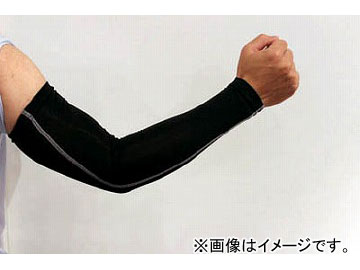 おたふく 冷感 パワーストレッチアームカバー ブラック JW-618-BK(4754298) JAN：4970687607488 Cold Power Stretch Arm Cover Black