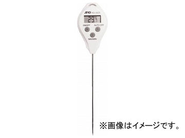 A＆D 防水形コンパクト中心温度計白 AD5625(2459060) Waterproof compact central thermometer white