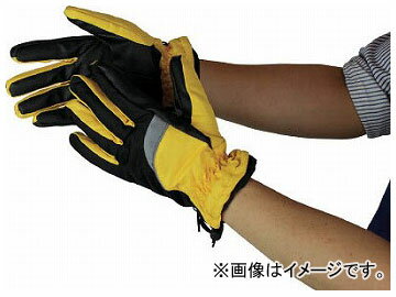 おたふく ホットエースプロライト リフレクタータイプ イエロー×ブラック LL HA-328-YB-LL(7582200) Hot Ace Pro Light Reflector Type Yellow Black