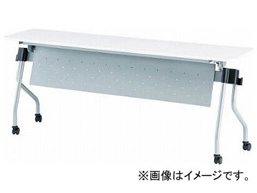 TOKIO 天板跳上式並行スタックテーブル（パネル付） NTA-N1545P-NR(7534493) Top plate up type parallel stack table with panel