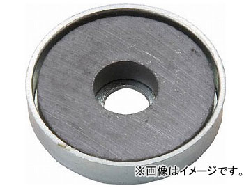 トラスコ中山 キャップ付フェライト磁石 外径77mm×厚み11mm TFC77RA-1P(7622856) 入数：1袋(1個) Ferrite magnet with cap outer diameter thickness