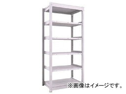 トラスコ中山 TUG型中量棚300kg 単体 1255×626×H2100 6段 TUG30074L6(7556764) type medium sized shelf alone stage