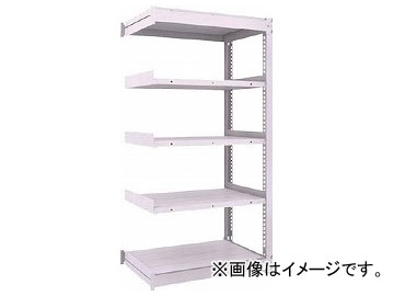 トラスコ中山 TUG型中量棚450kg 連結 1500×926×H1800 5段 TUG45065Z5B(7558414) type medium sized shelf consecutive connection steps