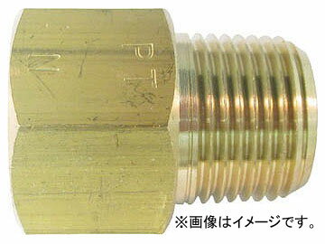 ASOH 黄銅製 変換内外ソケット 外PT3/8×内NPT3/8 NF-3033(7956665) Brass conversion Inner inside and outside sockets Inside