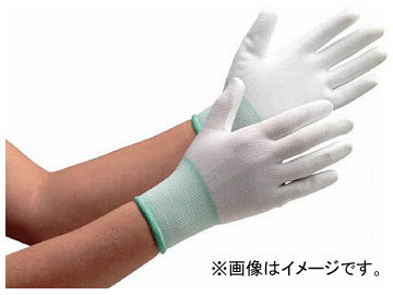 ミドリ安全 ポリエステル手袋(手のひらコート) SS NPU-130-SS(8192562) 入数：1袋(10双) Polyester gloves palm coat