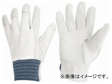 ミドリ安全 牛表革手袋 MT-14D 甲メリヤス-白 MT-14D-KOUMERI-W(8192539) Beef table leather gloves Ah melias White