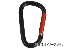 トラスコ中山 カラビナ 線径5mm×50mm D型 ブラック TKN550BK(8195271) Carabiner wire diameter type black