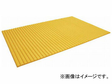 トラスコ中山 ジャバラマット 粘着付き 1200×1800mm イエロー TNC-1218NT-Y(8187054) Javar mat with sticky yellow