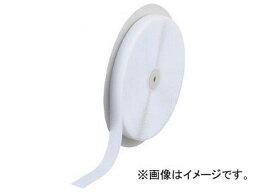 トラスコ中山 面ファスナー 縫製用A側 20mm×25m 白 TMAH-2025-W(7992661) Serhe fastener sewing for side white