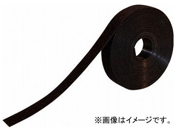 gXRR ό󐫃}WbNohe[v  40mm~1.5m  TMKT-4015-BK(8191535) Weather resistant magic band binding tape double sided width length black