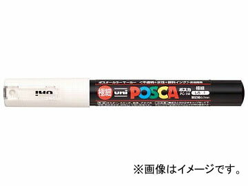 uni 水性顔料マーカー/ポスカ極細/白 PC1M.1(7923961) Water based pigment marker Posca extra fine white