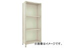 トラスコ中山 軽量棚背板・側板付 1500×300×H2100 4段 ネオグレ 75V-24 NG(7799497) Lightweight shelf back plate with side stage Neogure