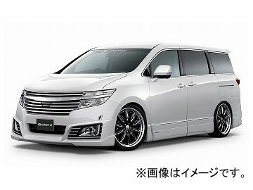 ケンスタイル EIK ボンネットスポイラー 塗装済 カラー：ファントムブラック(GAE)他 ニッサン エルグランド ハイウェイスター E52 前期 2010年08月～2014年01月 Bonnet spoiler