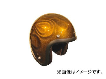 2輪 72JAM JET HELMET ジェットヘルメット 3D GHOST FLAME GD JG-15 JAN：4562286790496(2)