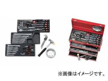 KTC 工具セット（チェストタイプ）[58点組] SK4586X Tool set chest type point