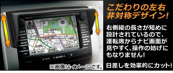 ナビバイザー トヨタ ノア/ヴォクシー 70系(ZRR70W,ZRR75W,ZRR70G,ZRR75G) 2007年06月～ AP-NBYZ-006 Navigation visor