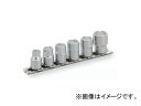 トネ/TONE 9.5mm（3/8”） ソケットセット（6角 ホルダー付） 6点 品番：HS306 Socket set with corners and holders