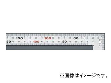 シンワ測定 曲尺厚手広巾 シルバー 50cm 表裏同目6段目盛マグネット付JIS 10445 JAN：4960910104457 Shadt scale thick width silver front and back sides same sixth stage with magnet