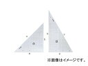 シンワ測定 三角定規 アクリル製 30cm 方眼目盛付 2枚組 77062 JAN：4960910770621 Triangle ruler Acrylic Grannaments disc set