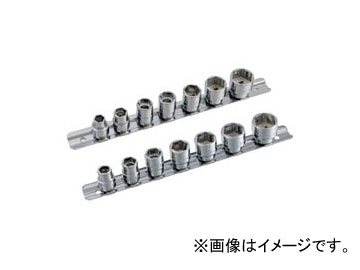 スエカゲツール Pro-Auto 3/8” DRIVE 6PT. シャローソケットハンガーセット No.101-31SM JAN：4989530681254 Shallow socket hanger set(4)