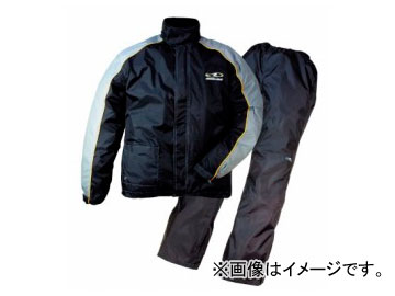2輪 ラフ＆ロード デュアルテックスコンパクトレインスーツ ブラック RR5232 DualTex Compact Rain Suit 1