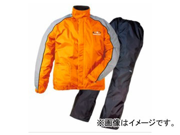 2輪 ラフ＆ロード デュアルテックスコンパクトレインスーツ オレンジ RR5232 DualTex Compact Rain Suit