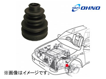 大野ゴム/OHNO 非分割式 ドライブシャフトブーツ インナー側左側（フロント） FB-2068 トヨタ/TOYOTA マークIIブリット マークX RAV4J RAV4L Non split drive shaft boots