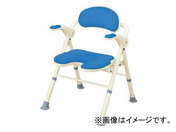 アロン化成 安寿 折りたたみシャワーベンチ TU ブルー 535-467 JAN：4970210399514 Folding shower bench