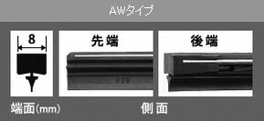 NWB グラファイトワイパー替えゴム 600mm 入数：1箱(10本) 運転席 トヨタ タウンエース ノア/ライトエース ノア CR40G,CR50G,SR40G,SR50G 1998年01月～2001年10月 Graphite wiper replacement rubber