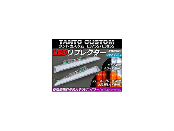 LED リフレクター ダイハツ タントカスタム L375S/L385S 2007年～2013年 クリアレンズ AP-REF-008-CL 入数：1セット(左右) reflector