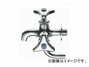 三栄水栓/SANEI 二口横水栓 F10A-13 JAN：4973987479007 Two mouth sideways faucet