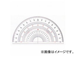ドラパス/DRAPAS 半円分度器15cm アクリル製 180度 16-504 semi circular acrylic