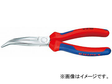 クニペックス/KNIPEX ラジオペンチ 40゜先曲 品番：2625-200 JAN：4003773010937 Radio pliers
