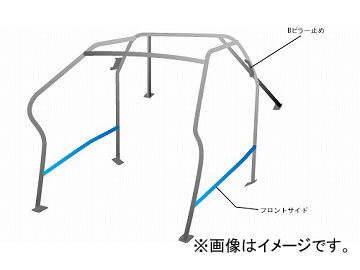 オクヤマ ロールバー 721 733 0 スチール(ジョイント) ダッシュボード逃げ 8P No.8 2名 BMW E46 M3 BL32 サンルーフ車 2ドア Roll bar