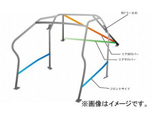 オクヤマ ロールバー 735 112 0 スチール ダッシュボード逃げ 10P No.13 2名 ニッサン 180SX R(P)S13 3ドア ノーマルルーフ Roll bar