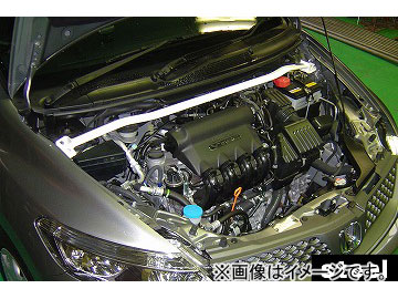 オクヤマ ストラットタワーバー 611 220 0 フロント スチール製 タイプI ホンダ エアウェイブ GJ1 Strut tower bar