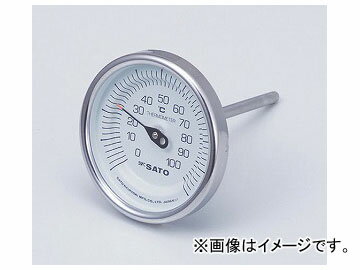 アズワン/AS ONE バイメタル式温度計（ステンケース） BM-T-90S 品番：2-1340-01 JAN：4974425170401 Bimetal thermometer stainless case