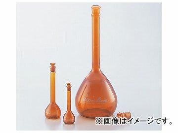 アズワン/AS ONE メスフラスコ 普通摺合/茶/25ml 品番：1-8564-24 JAN：4571110705094 Female flask