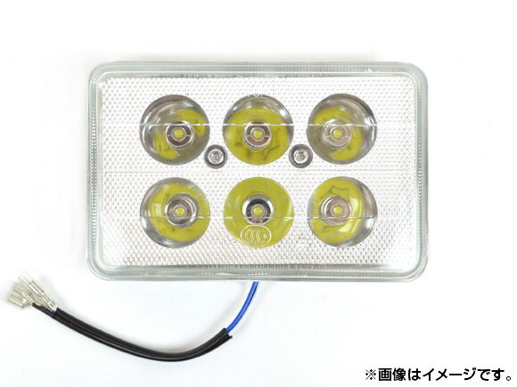 AP ヘッドライト クリアレンズ 6連 汎用 AP-BIKE-LEDHL-B 2輪 Headlight