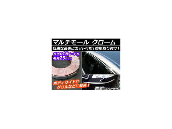 AP マルチモール クローム 幅約25mm 長さ約15メートル AP-XT006-CR Multimol